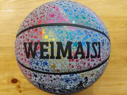 Светоотражающий Баскетбольный мяч WeiMaisi. Размер 7. Для улицы и зала