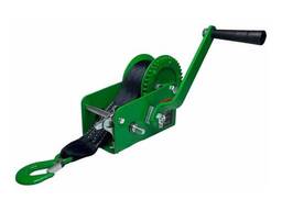 SZ073171 Лебедка ручная барабанная Hitch HW 1350, 1350 кг, лента 10 м