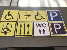 Таблички пвх информационные таблички пвх Мнемосхема Пиктограмма Табличка Брайля