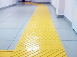 Установка Тактильная плитка ТПУ ПВХ Полирезина Резина