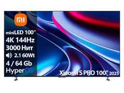 Телевизор Xiaomi S PRO 100'' miniLED L100MB-SP [100''(254см) 4K 144Hz]