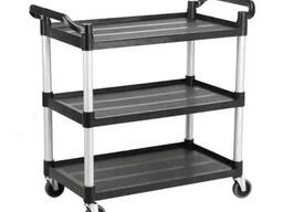 Соққыға төзімді пластиктен жасалған тамақтандыруға арналған қызмет көрсететін арба