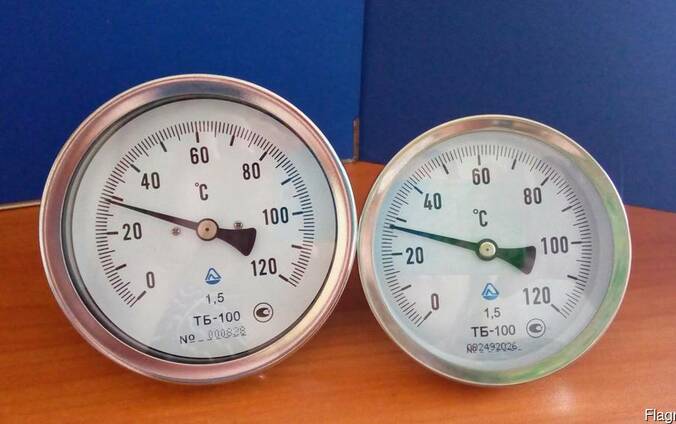 Термометр биметаллический ТБ-100