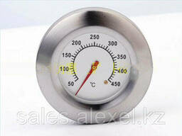 Термометр для мангала гриля и барбекю от 50°С до 450°С с белой шкалой