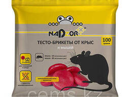 Тесто-брикет от крыс и мышей, 100г Nadzor