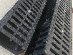 Лотки водоотводные пластиковые с решеткой