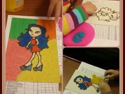 Трафареты для рисования цветным песком