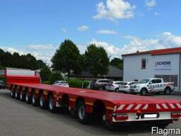 Трал полуприцеп низкорамный 10 осей ( 7 3) Германия