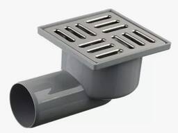 Трап пластиковый ПП; ПВХ, D= 40-110 мм, Размер: 150х150; 100х100; 25х25 в Алматы