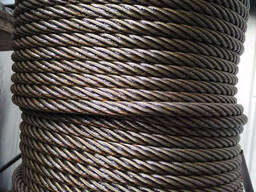 Трос для подъемных установок металлургической промышленности, на судах