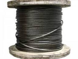 Трос (канат) черный, нержавейка , оцинковка, ГЛ