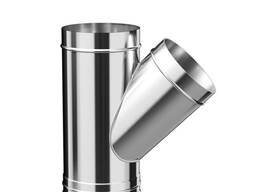 Тройник дымохода Диам.1: 15-450 мм, Диам.2: 190-300 мм, Толщ: 0,5-15 мм в Астане