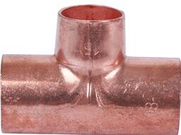 Тройник медный D1= 1 1/8"; D3= 1 5/8; 15 мм, Соединение: пайка в Алматы