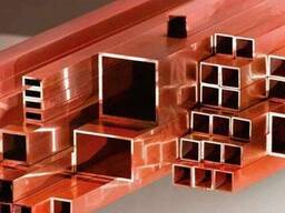 Труба профильная медная прямоугольная, 10—110 мм в Костанае