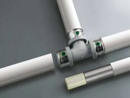 Трубы соединительные D= 90-150 мм, L= 0,5-1,25 мм, Материал: сталь; ПВХ в Павлодаре