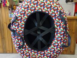 Тюбинг с резино-пластиковым дном. Плюшка. Ватрушка. Надувные санки.