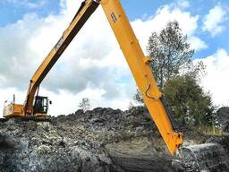 Удлиненное рабочее оборудование 18 метров для экскаватора Komatsu.