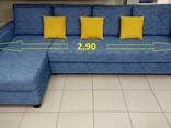 Угловые пружинные диван-кровати "Omega-У4" 290 х 155 см. Cкандинавские пружинные диваны. - фото 2