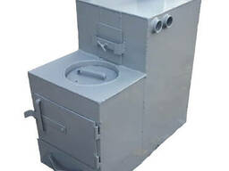 Угольная печь для дома (Сапог), на угле