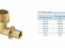 УГОЛЬНИК наружная резьба RTP. СИСТЕМА DЕLТА