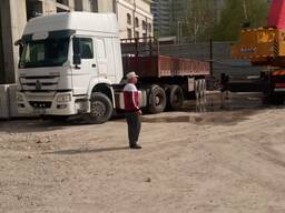 Услуги /аренда Длиномер/Тягач/Шаланда/Контейеровоз по городу (14 метров)