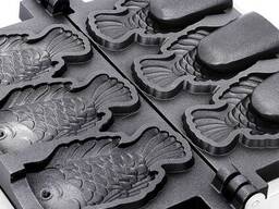 Вафельница Таяки Рыбки 5 рыбы ZH-1105B