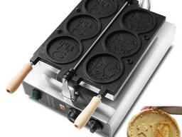 Вафельница Таяки золотая монета ZH-1108M