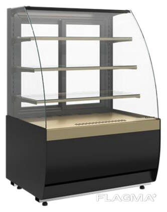Витрина кондитерская Carboma K70 VM 0,9-1 Light версия 2.0 (Bronze 9005/0109)