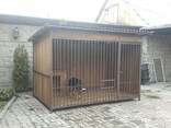 Вольер металлический разборный с утепленной будкой. - фото 3