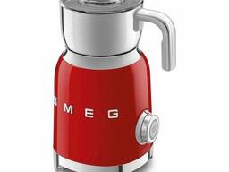 Вспениватель молока SMEG MFF11RDEU, красный, автономный, 7 режимов работы, мощность 500 Вт