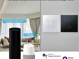 Выключатель двухканальный сенсорный без нейтрального провода Wi-Fi RF433MHz - фото 3