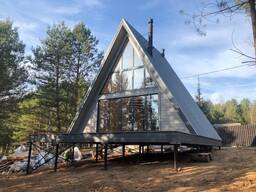 Загородный дом в стиле АФРЕЙМ ГЛЭМПИНГ Дома из дерева Астана