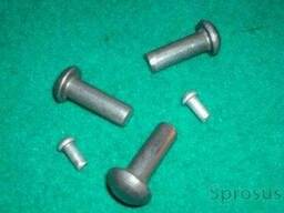 Заклепка стальная с полукруглой головкой ГОСТ 102