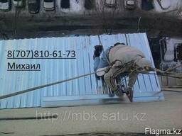 Монтаж балконного козырька в алматы