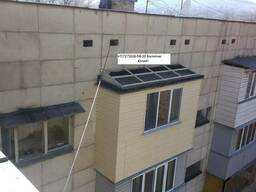 Заменим кровлю балконного козырька в Алматы