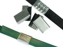 Скобы (скрепы, замки) металлические для упаковочных лент