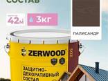 Защитно-декоративный лак на алкидной основе 3 л "Zerwood" палисандр - фото 9