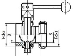 Заслонка прямая нержавеющая К/М-Р (45040) — SMS, AISI 304