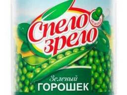 Зеленый горошек Спело зрело, пр-ва  жб 425 гр