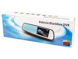 Зеркало панорамное + видеорегистратор Fullhd с двумя камерами DVR Mirror 4.3"