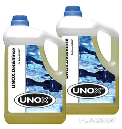 Жидкое моющее средство UNOX DB 1016A0 предназначено для ручной мойки печей UNOX или автома