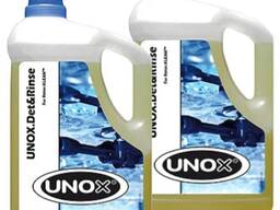 Жидкое моющее средство UNOX DB 1016A0 предназначено для ручной мойки печей UNOX или автома